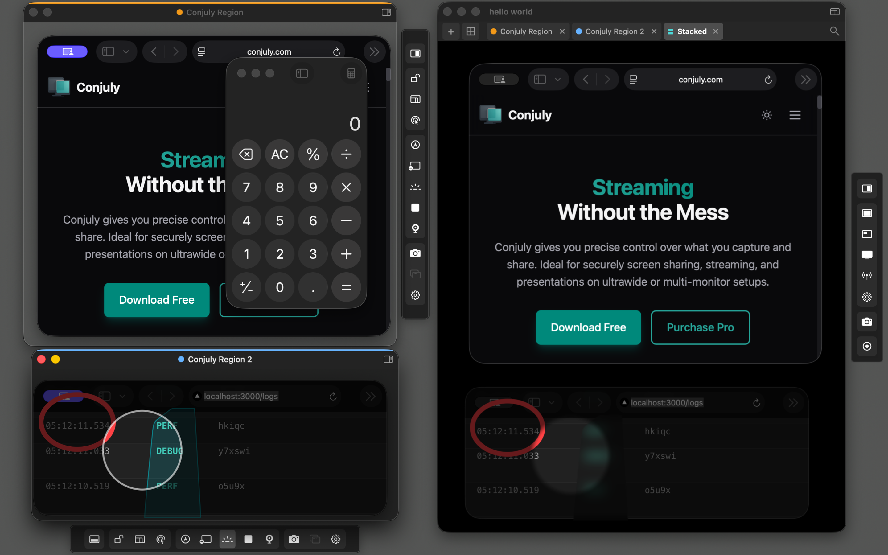 Blur and blocked apps in action