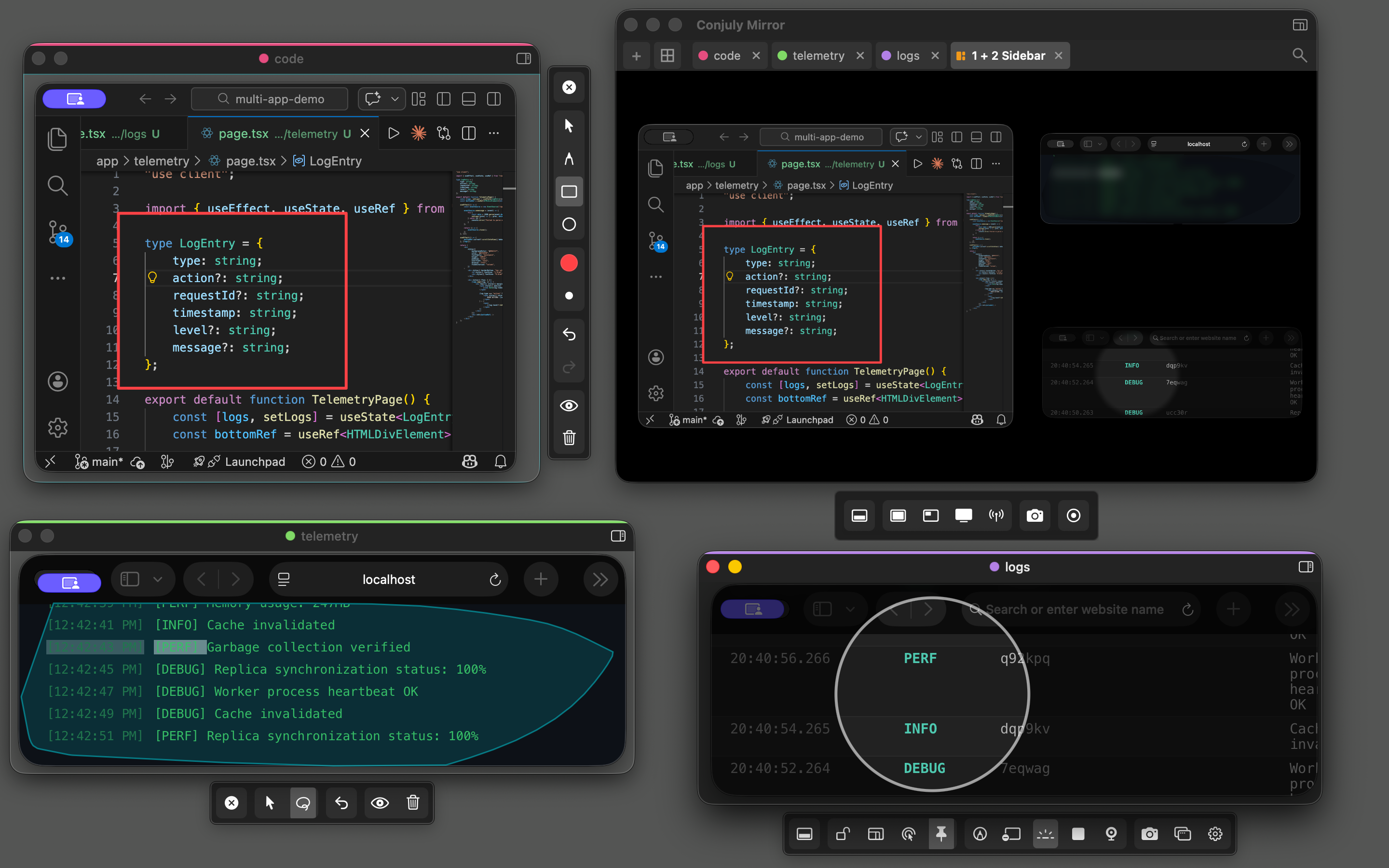 Professional presentation mode